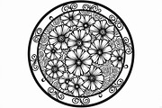 Beautiful Floral Mandala Clipart, an Illustration by hafijul (Thumbnail 4 of 9)
