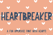 Heartbreaker, Cute Handwritten Font, a Handwritten Font by Designing Digitals (Thumbnail 1 of 9)