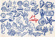 Whimsical Mediterranean Summer, a Decorative Illustration by HabitusDesigns (Thumbnail 2 of 14)