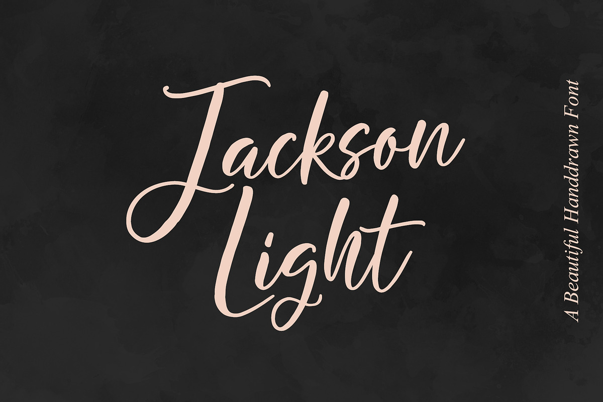 Jackson Light handwritten font, a Handwritten Font by supfonts (Photo 1 of 6)