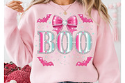 Pink Boo Halloween PNG, a Seasonal Illustration by DreamCafeArt (Thumbnail 2 of 7)