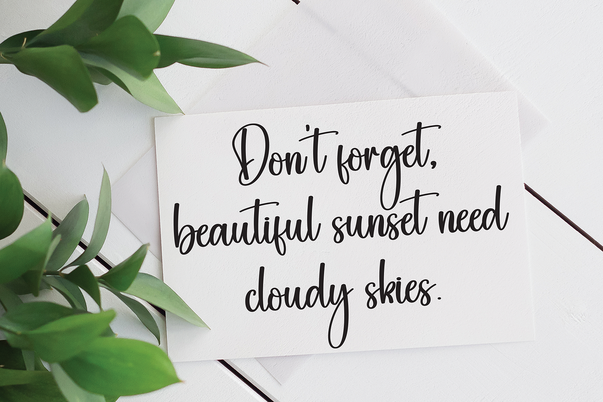 Outside | Script Font, a Handwritten Font by Scratchones (Photo 4 of 9)
