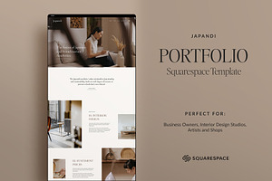 Japandi Squarespace Website Template
