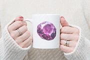 Watercolor Gemstones Clipart, an Illustration by Watercolor design (Thumbnail 4 of 4)