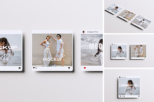 Instagram Post Mockup, a Device Mockup by HanaSaka_Studio