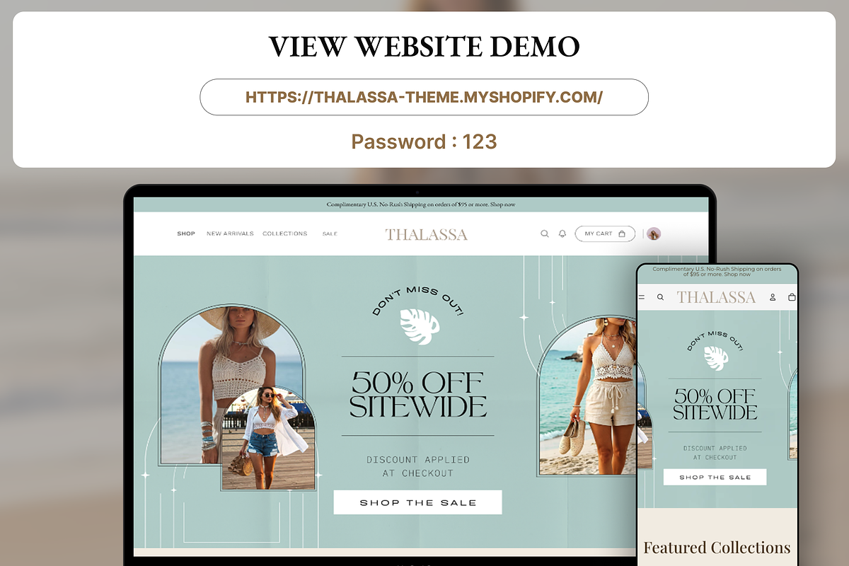 Thalassa Boutique Shopify Theme, a Shopify Template by AtelierDuVow (Photo 2 of 10)