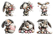 Easter Bunny Clipart, an Illustration by Watercolor design (Thumbnail 5 of 8)