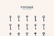 Vintage Retro Vector Keys, an Icon by P.F. Creative Lab (Thumbnail 2 of 3)