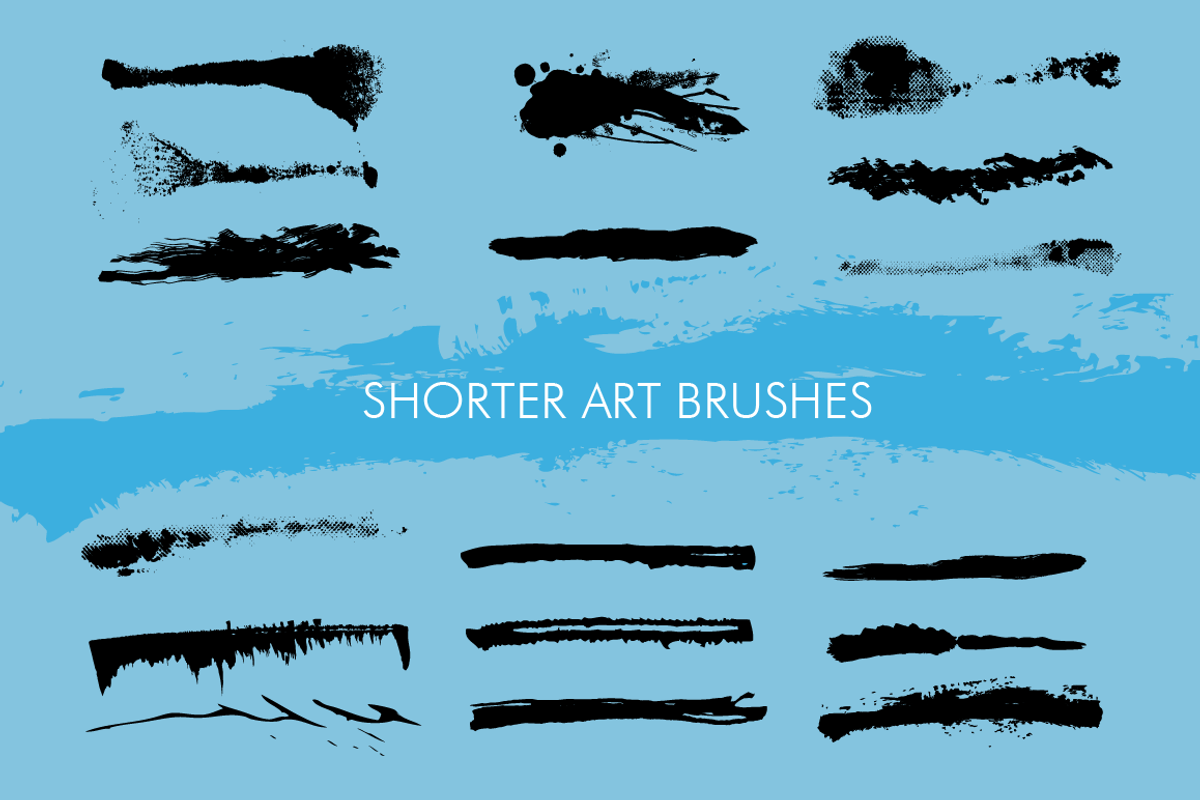 60 Messy Illustrator Brushes, a Brush Add-On by ateliervonau (Photo 4 of 5)