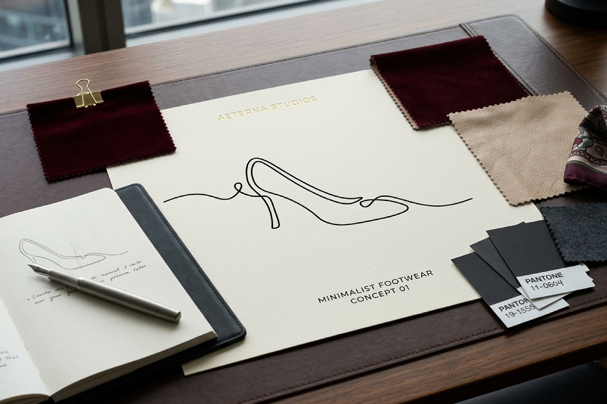 Elegant One Line High Heel Shoe, an Object Illustration by Saba Vector (Photo 2 of 3)