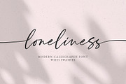 Loneliness Romantic Script, a Handwritten Font by supfonts (Thumbnail 1 of 10)