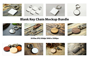 Blank KeyChain Mockups Bundle, a Templates & Theme by VetalStock
