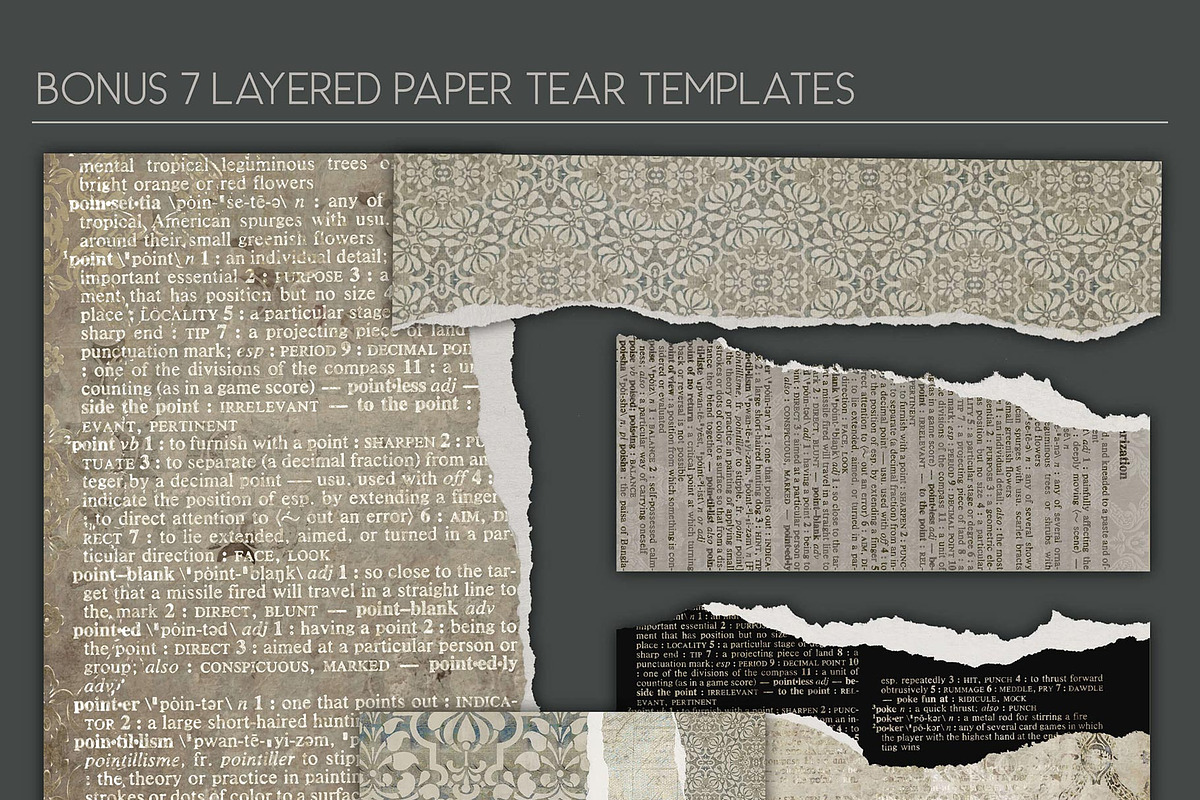 Vintage Ephemera Old Papers Bundle, a Pattern Graphic by Posh Papers & Patterns (Photo 14 of 24)