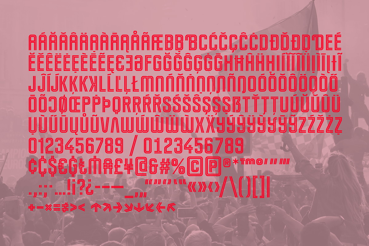 Competition Solid (subfamily), a Sans Serif Font by Sportsfonts (Photo 5 of 9)