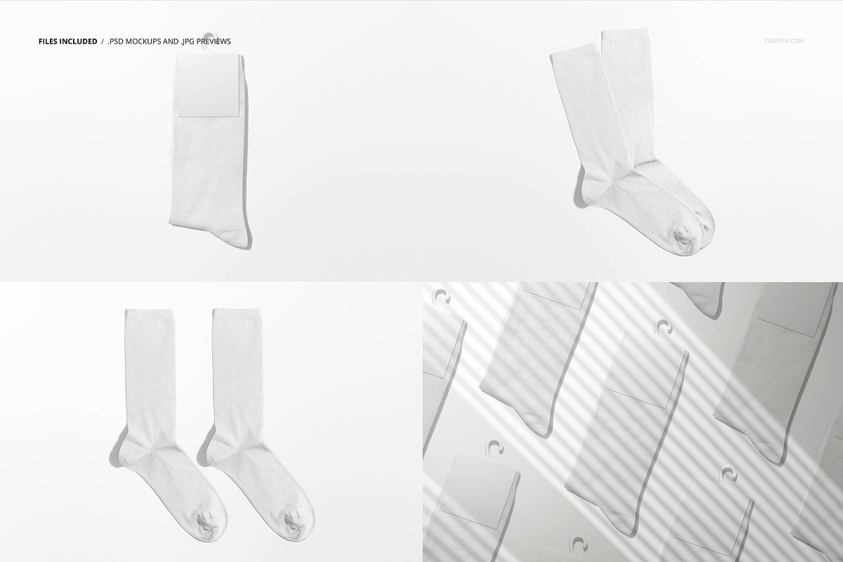 Socks Mockup Set, a Packaging Mockup by Creatsy (Photo 2 of 11)