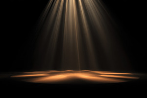 Golden light rays illuminate dark su, a Background Photo by Pixeness Studio
