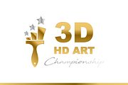 Paint Brush Art Championship Logo, a Branding & Logo Template by OMii Designs (Thumbnail 2 of 2)