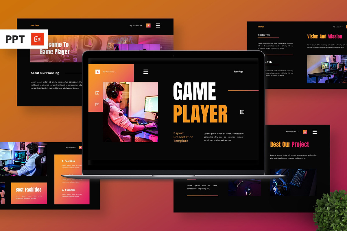 Game Player - Esport Powerpoint