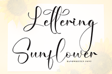 Lettering Sunflower | Script Font
