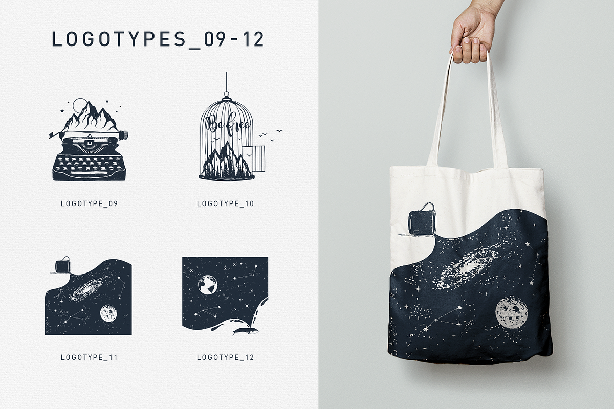 Double Exposure. 20 Creative Logos, a Branding & Logo Template by Cosmic Store (Photo 8 of 11)