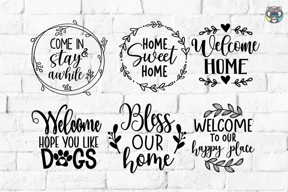 Round Welcome Sign Svg Bundle, an Object Graphic by HeyLenaArts (Photo 2 of 8)