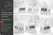 Double Handle Eco Shopping Bag Brand, a Product Mockup by INCDesign (Thumbnail 9 of 10)