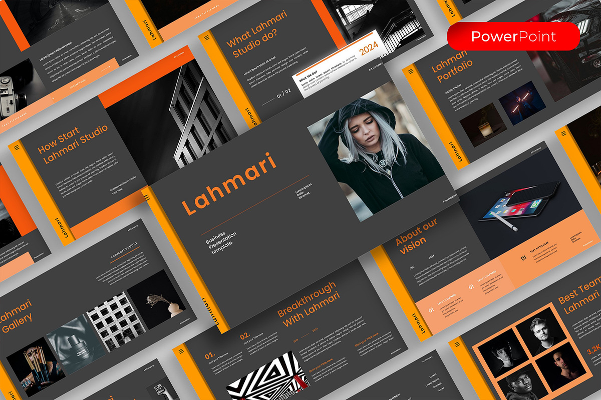 Lahmari–Business PowerPoint Template, a Presentation Template by kreatifreya (Photo 1 of 5)