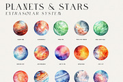 Watercolor Space Collection, an Object Illustration by Kaleriia (Thumbnail 4 of 11)