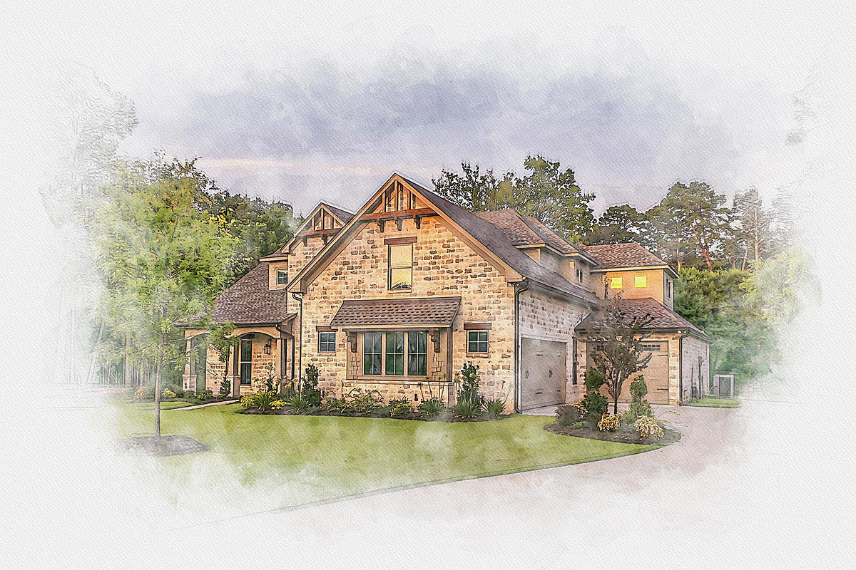 Watercolor House Painting Art Effect, an Action Add-On by MRI STUDIO (Photo 8 of 17)