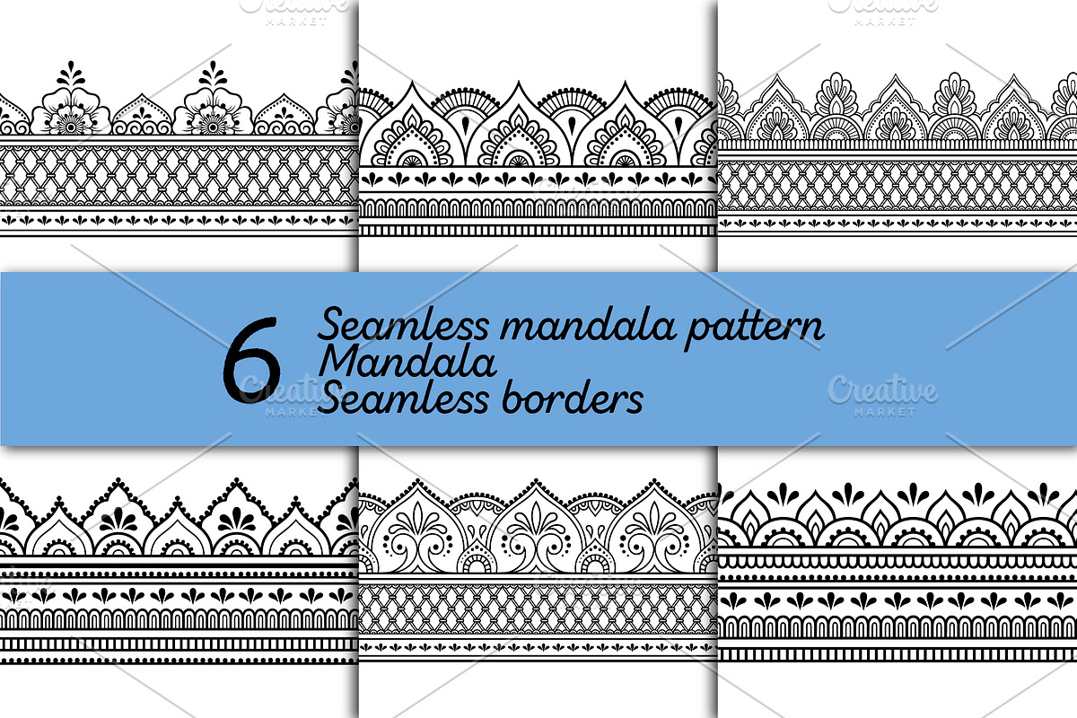 Seamless patterns and mandalas, a Pattern Graphic by Katika Shop (Photo 3 of 9)