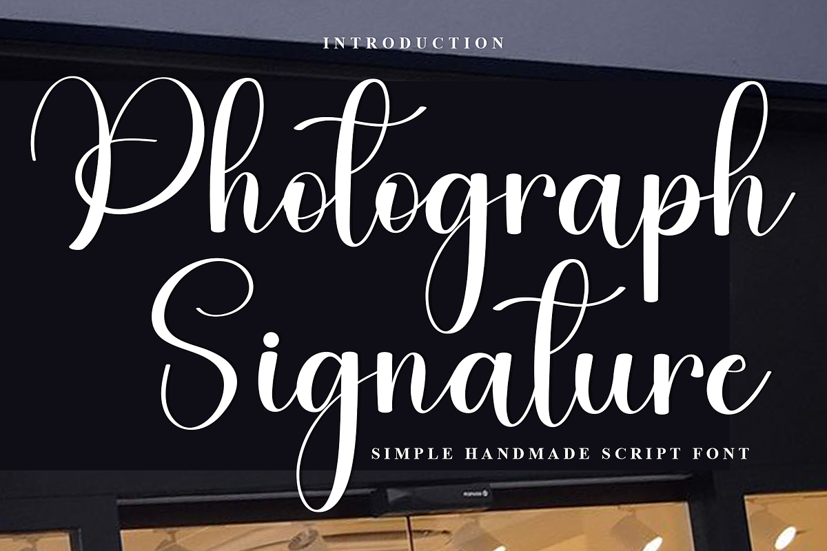 Photograph Signature, a Handwritten Font by InermediaSTUDIO (Photo 1 of 8)
