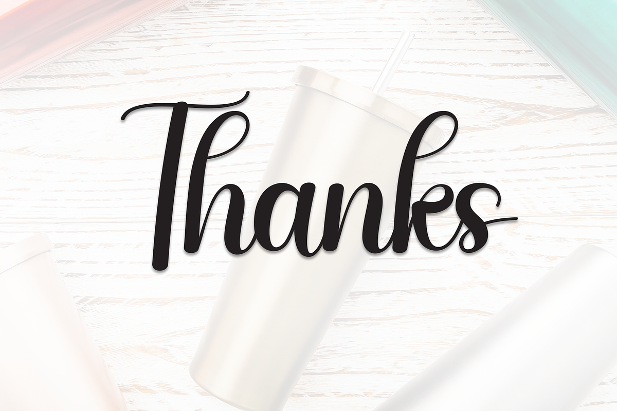 Tumbler | Script Font, a Handwritten Font by Scratchones (Photo 9 of 9)