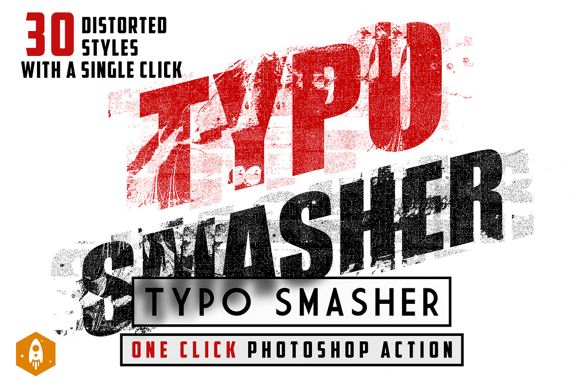Typo Smasher Displace Action, an Action Add-On by DesignRocket (Photo 1 of 11)