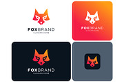 Fox Head Gradient Logo, a Branding & Logo Template by ika trisiana (Thumbnail 1 of 2)