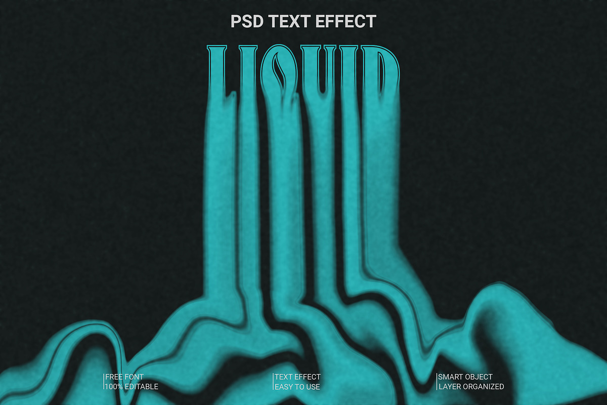 Liquid Dripping PSD Text Effect, a Layer Style Add-On by Imamul001