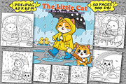 The Little Cat Coloring Book pages, an Illustration by one-touch (Thumbnail 1 of 4)
