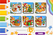 Christmas Little Helpers Coloring, a Seasonal Illustration by Design Zone (Thumbnail 2 of 5)