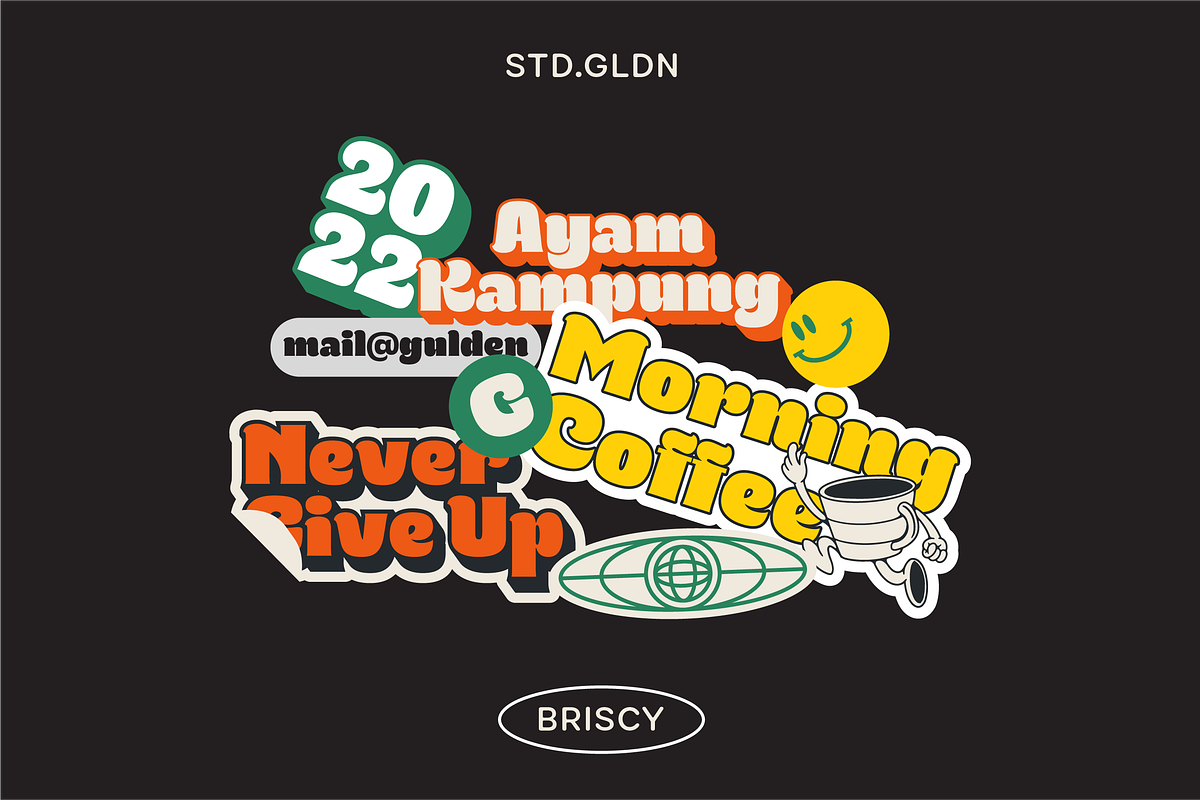 SG - BRISCY Display Font, a Font by Studio Gulden (Photo 9 of 12)