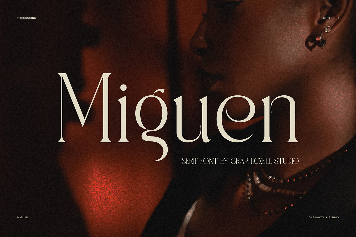 Miguen Elegant Serif Font, a Serif Font by Graphicxell (Photo 1 of 8)