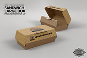 Large Sandwich Box Packaging Mockup, a Packaging Mockup by INCDesign (Thumbnail 5 of 6)