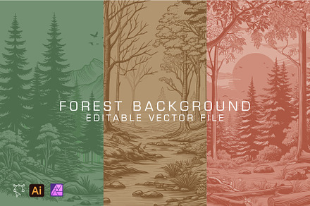 Forest Background Vector