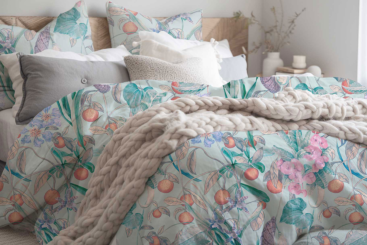 Azura. Tropical pattern, a Pattern Graphic by emeraldthue (Photo 3 of 6)