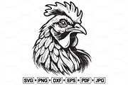 Vector of chicken head design., an Animal Illustration by yod67 (Thumbnail 1 of 6)