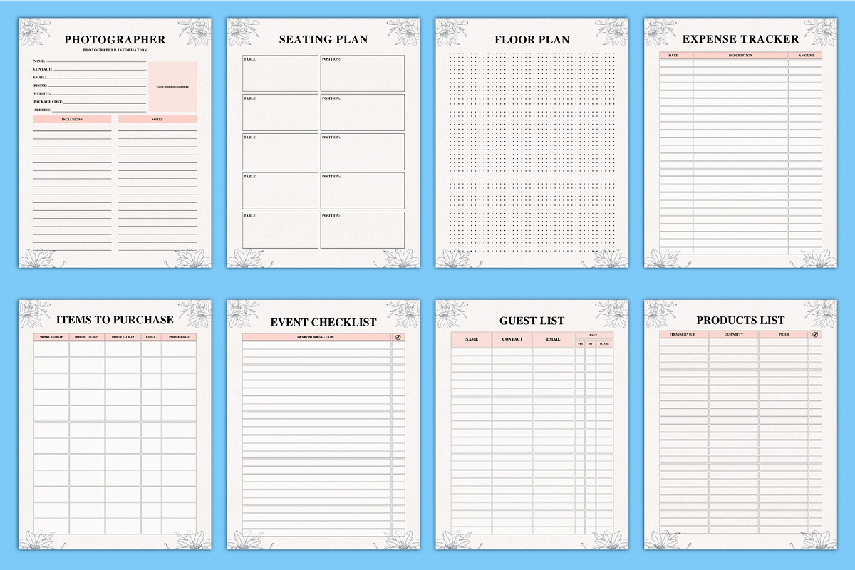 2025 Event Planner Canva, a Stationery Template by Designmela01 (Photo 7 of 7)