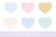 Faint of Heart Clipart Set, an Object Illustration by Patterns for Dessert (Thumbnail 1 of 13)