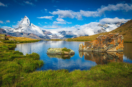Beautiful view with Matterhorn, a Nature Photo by Alpine Dreams