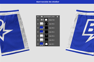 Basketball Mesh Shorts Mockup