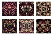 Burgundy and Black Glitter Digital, an Illustration by CreationArt (Thumbnail 4 of 5)