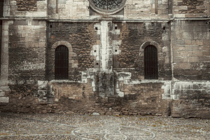 Romanesque church facade, an Architecture Photo by SkyNext