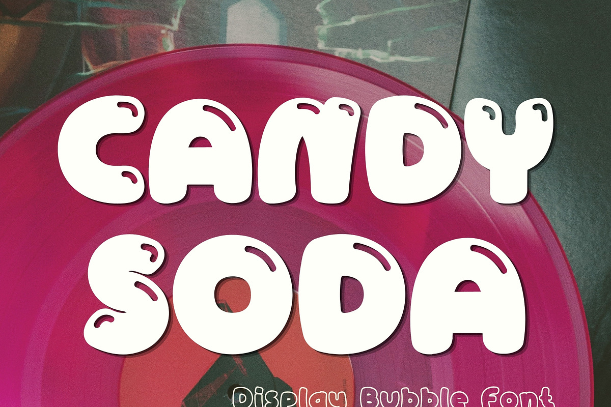 Bubble Display Font - Candy Soda, a Handwritten Font by ZoloDesignHub (Photo 7 of 9)